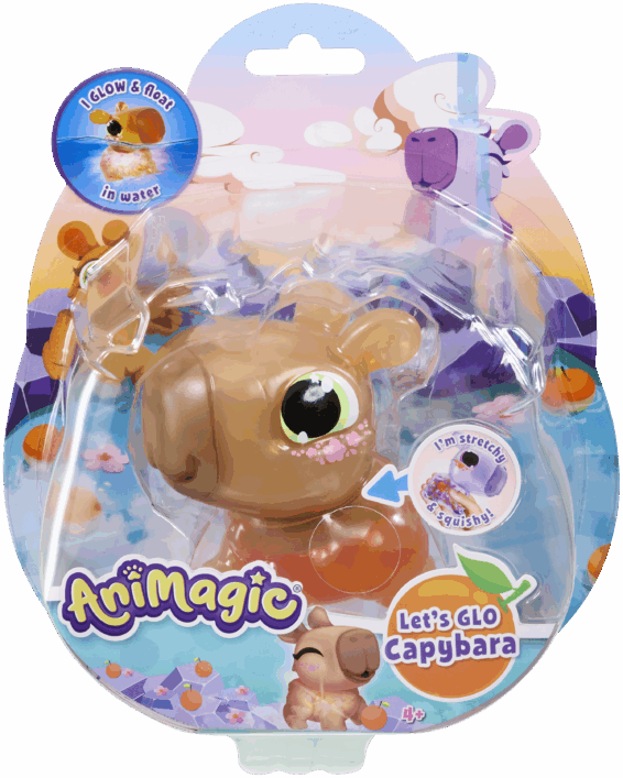 Animagic Let’s Glo Capybara ruskea