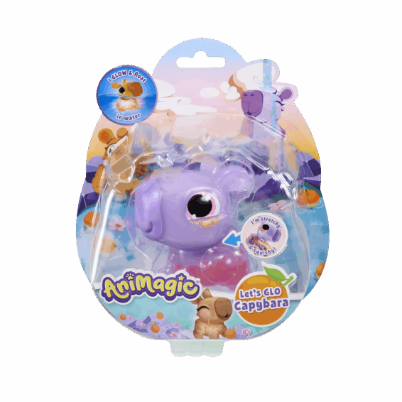 Animagic Let's Glo Capybara lila
